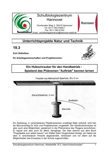 Ein Hubschrauber für den Handbetrieb - Spielend das Phänomen