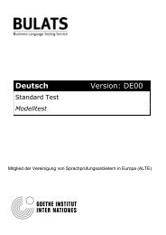 Deutsch Version: DE00 - BULATS