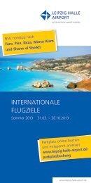 über 30 Reiseanbieter zahlreiche Shops auch sonn - Flughafen ...