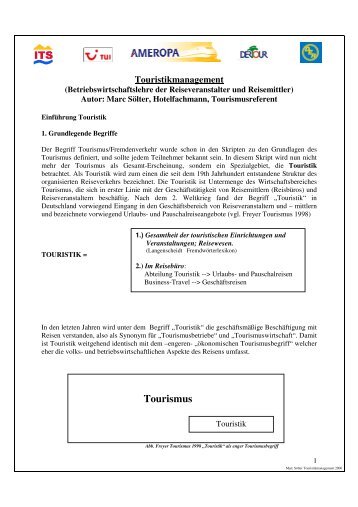 BWL Reiseveranstalter und Reisemittler 2006 - Sie suchen einen ...