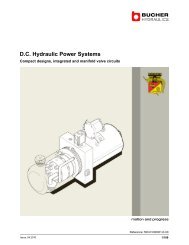 D.C. Hydraulic Power Systems - Bucher Hydraulics GmbH