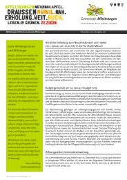 Mitteilungsblatt - Gemeinde Affeltrangen