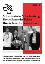 Schweizerische Schachzeitung Revue Suisse des Echecs Rivista ...