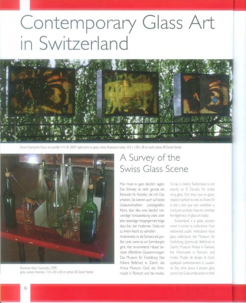 Contemporary Glass Art in Switzerland - verarte