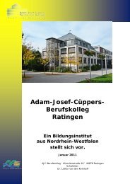Adam-Josef-Cüppers- Berufskolleg Ratingen Ein Bildungsinstitut ...