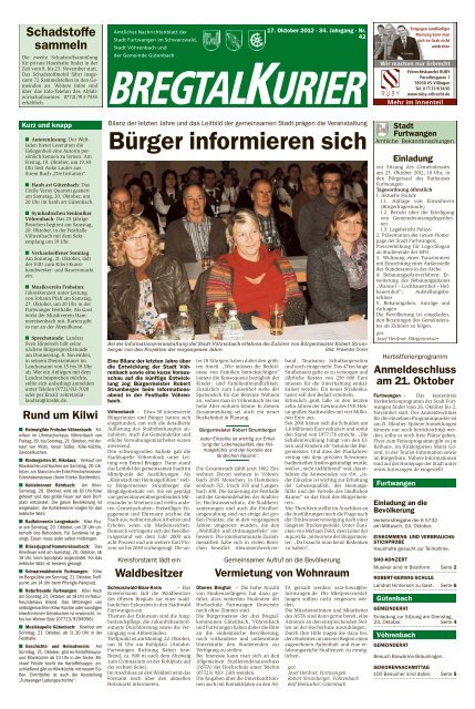 Ausgabe vom 17.10.2012 - Gemeinde Vöhrenbach