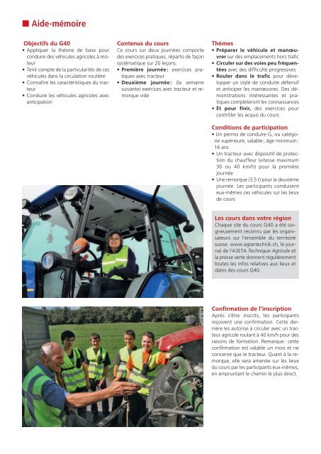 Cours de conduite G40 - Fahrkurse.ch