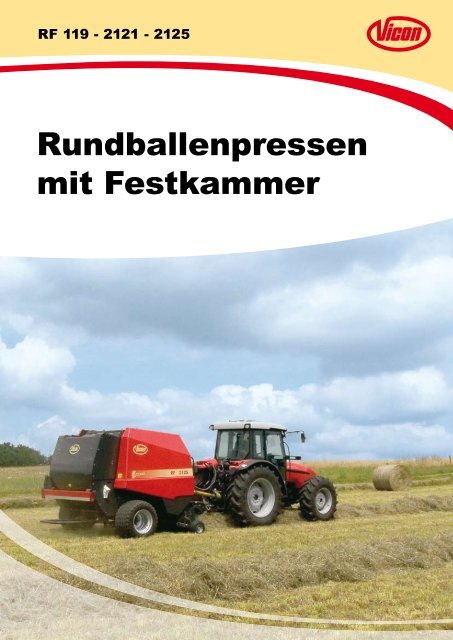 Rundballenpressen mit Festkammer - Spezielle-Agrar-Systeme GmbH