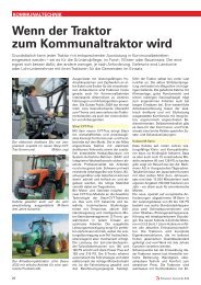 Wenn der Traktor zum Kommunaltraktor wird