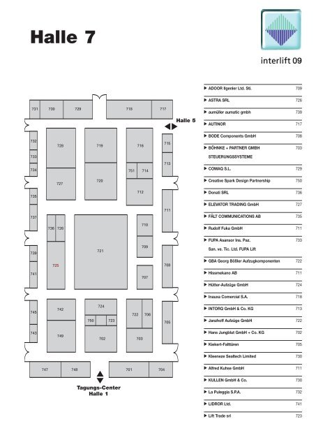 Halle 1 - Interlift