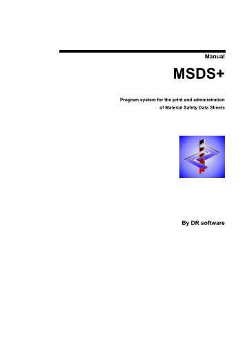 Manual MSDS+ - DR-Software