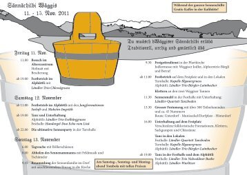 Festprogramm - Sennenchilbi Weggis