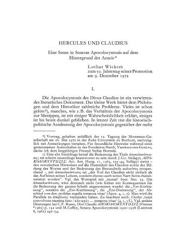 HERCULES UND CLAUDIUS