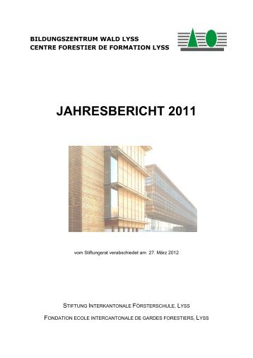 „dipl. Förster HF“ 2010/2011 - Höhere Forstliche Fachschulen der ...