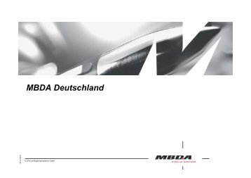 Firmenpräsentation MBDA Deutschland