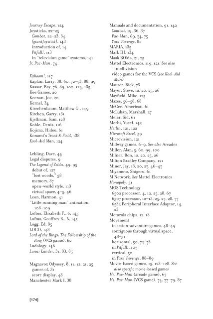 Racing the Beam : the Atari Video Computer System - Index of