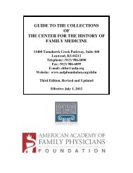 archives collection - American Academy of Family Physicians ...