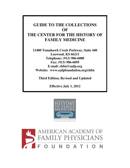 archives collection - American Academy of Family Physicians ...