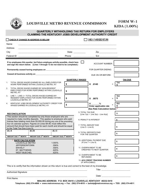 louisville metro revenue commission form w-1 kjda (1.00%)