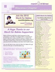 Wisconsin Summer Newsletter 2009.pub - March of Dimes