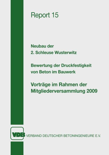 Report 15 - Verband Deutscher Betoningenieure