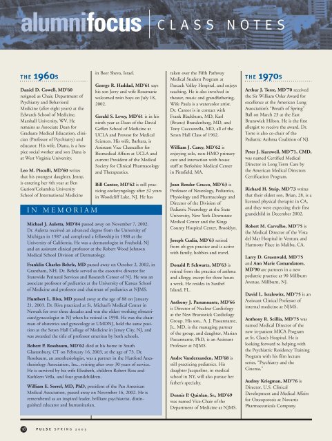 changing the course of stroke - New Jersey Medical School ...