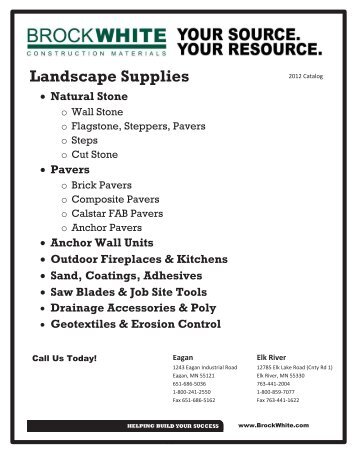 Landscape Supplies - Brock White