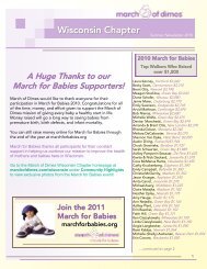 Wisconsin Chapter - March of Dimes