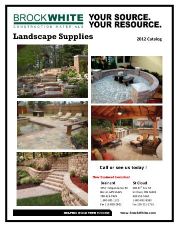Landscape Supplies 2012 Catalog - Brock White
