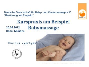 Kurspraxis am Beispiel Babymassage - BFG