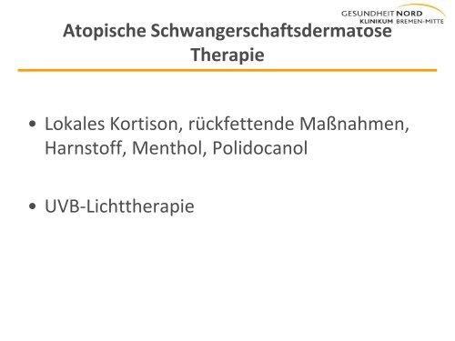 Atopische Schwangerschaftsdermatose - BFG