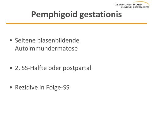 Atopische Schwangerschaftsdermatose - BFG