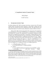 A Compositional Analysis of Contrastive Topics Michael Wagner ...