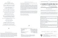 Sunday Bulletin - Christ Church