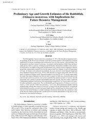 Preliminary Age and Growth Estimates of the Rabbitfish & Chimaera ...