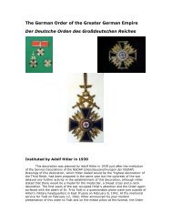 Der Deutsche Orden des Großdeutschen Reiches - AD Royster ...