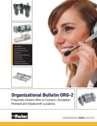 Organizational Bulletin ORG-2 - Parker Hannifin - Solutions for the ...