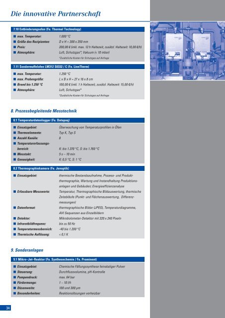 Leistungsverzeichnis - Forschungsinstitut für Anorganische ...