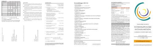 Veranstaltungen 2013/14 - Markus Lücke Kongress-Kalender