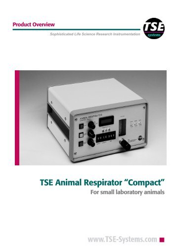 TSE Animal Respirator “Compact” - TSE Systems