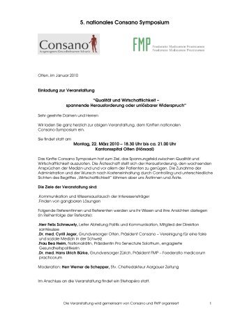 5. nationales Consano Symposium