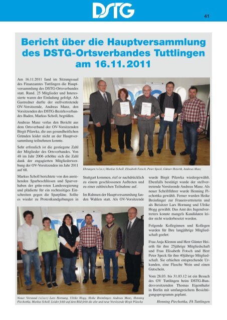 www.dstg-baden.de Bezirksverband Württemberg