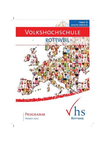 Programm (pdf) - bei der VHS! - Stadt Rottweil