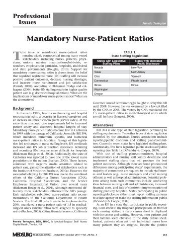 Nursing shortage essay