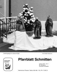 Pfarrblatt Schmitten - Pfarrei Schmitten