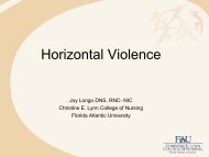 Horizontal Violence