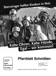 Pfarrblatt Schmitten - Pfarrei Schmitten