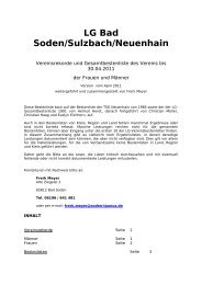 LG Bad Soden/Sulzbach/Neuenhain - LG Bad Soden/Neuenhain ...