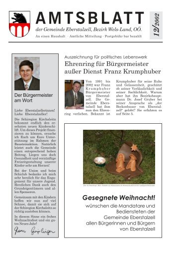 Amtsblatt Dezember 2002 (0 bytes) - Gemeinde Eberstalzell