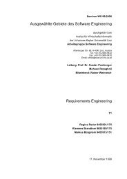 Ausgewählte Gebiete des Software Engineering Requirements ...